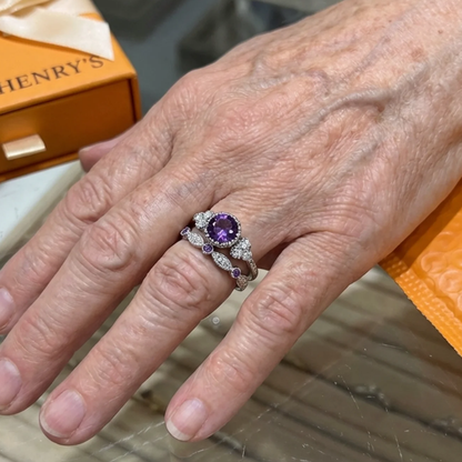 Violetis Krone Ringsæt | Hvidguld